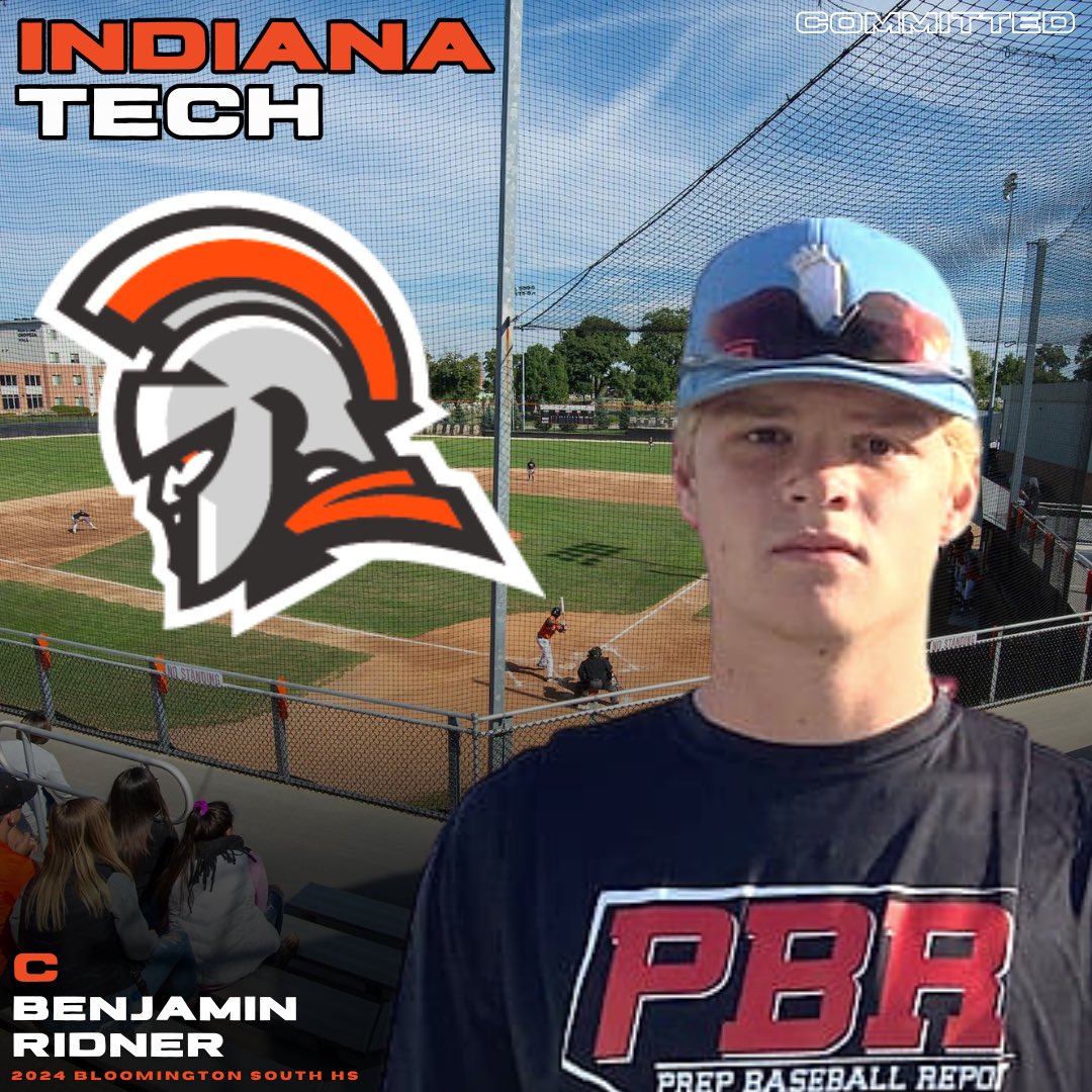 Prep Baseball Indiana (@prepbaseballin) on Twitter photo ‘24 C Benjamin Ridner (Bloomington South HS) commits to Indiana Tech #GoWarriors
👤PROFILE: loom.ly/3qr55B8
<a href="/RidnerBen/">Ben Ridner</a> | <a href="/BHSS_Baseball/">BHSS Baseball</a> | <a href="/KingsIndiana/">Indiana Kings Baseball</a> | <a href="/INTechBaseball/">Indiana Tech Baseball</a> ‘24 C Benjamin Ridner (Bloomington South HS) commits to Indiana Tech #GoWarriors
👤PROFILE: loom.ly/3qr55B8
<a href="/RidnerBen/">Ben Ridner</a> | <a href="/BHSS_Baseball/">BHSS Baseball</a> | <a href="/KingsIndiana/">Indiana Kings Baseball</a> | <a href="/INTechBaseball/">Indiana Tech Baseball</a>
