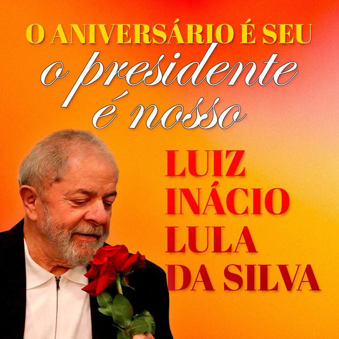ptbrasil's tweet photo. Viva Luiz Inácio Lula da Silva!🌹 #LulaDay https://t.co/1pnGg6HFBC