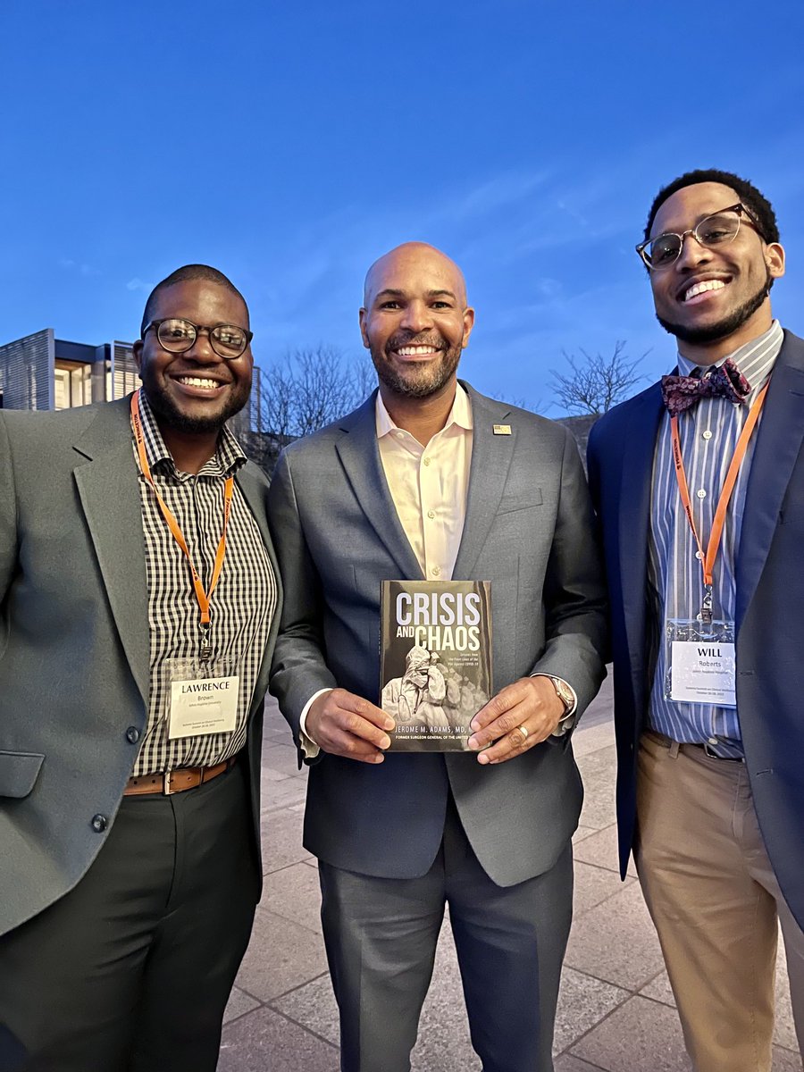 Jerome Adams (@jeromeadamsmd) on Twitter photo Fantastic to spend some time with two black male doctors. <a href="/WillRob3rts/">Will Roberts, MD, MSc</a> - an internal medicine resident, and @lawrenceb_brown, a surgery resident. The future is bright! Fantastic to spend some time with two black male doctors. <a href="/WillRob3rts/">Will Roberts, MD, MSc</a> - an internal medicine resident, and @lawrenceb_brown, a surgery resident. The future is bright!