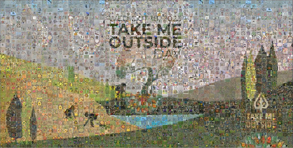 Last week, #TakeMeOutsideDay saw an incredible 1/2 a million students and teachers join in the fun! Thank you to everyone who shared photos showcasing beautiful nature art! 📸🎨The culmination of your creativity is this magnificent mosaic that we are thrilled to unveil! 🌟🌳🖼️