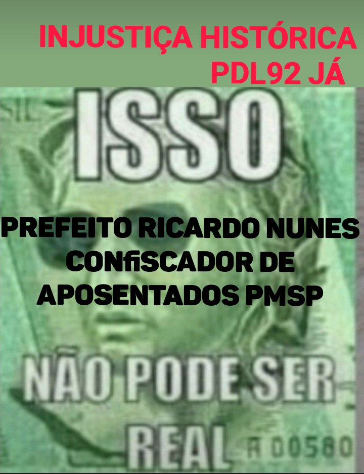 Pref. Ricardo Nunes, os aposentados PMSP pleiteiam o fim dos descontos previdenciários e a dignidade restaurada. <a href="/ricardo_nunessp/">Ricardo Nunes</a> 
<a href="/camarasaopaulo/">camarasaopaulo</a>
@SandraSantana45
<a href="/SandraTadeu/">Dra. Sandra Tadeu</a>
<a href="/sansao_pereira/">Sansão Pereira</a>
<a href="/veramagalhaes/">Vera Magalhaes</a>
👇
#DesesperoRicardoNunes