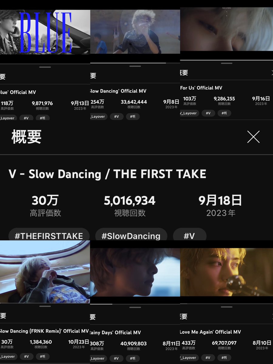 noah1117T's tweet photo. 目指せ1億回⤴️YouTube
今日もミュスファイティン💪
The first take 5Ⓜ️🥳

#V_Layoꪜer
#V_RainyDays #V_LoveMeAgain
#V_SlowDancing #V_Blue #V_ForUs
#WeLoveYouKimTaehyung https://t.co/LAM8zdQxzN