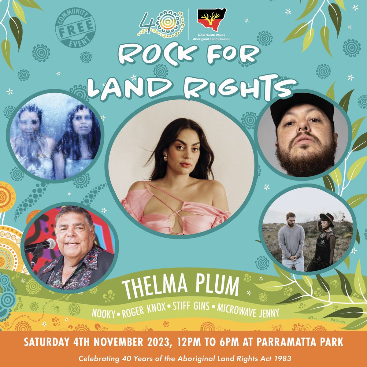 There's only a week left until Yuin rapper, producer and radio host, @nookymusic takes to the stage to perform for mob at @NSWALC's Rock for Land Rights Concert! It's a free community event ❤️🖤💛 so come and join us on November 4 at Parramatta Park 👉🏽 fb.me/e/3NEzx65kd