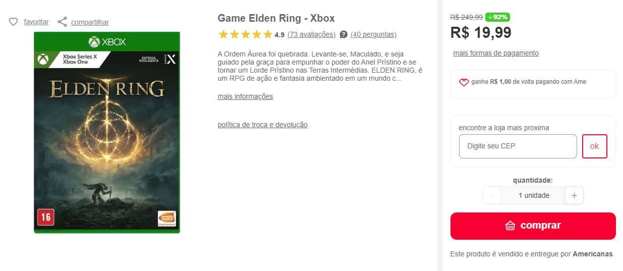 Fifa 16 - Xbox 360 em Promoção na Americanas