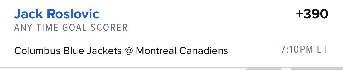 wingitpicks's tweet image. Back on the ice tonight 🏒 

Roslovic has been more aggressive as of late, luck for him to score around the 13th minute 🫡

#GamblingsTwitter 
#NHLTwitter 
#CBJ