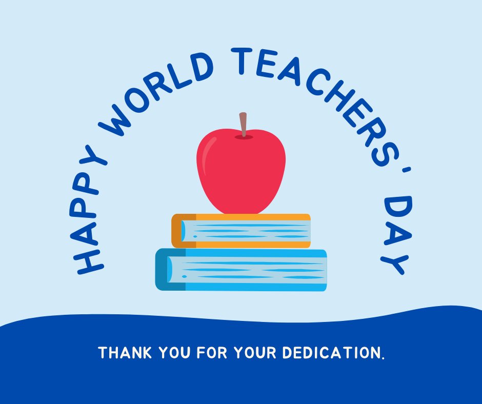 ACT_BSSS's tweet image. Happy World Teachers' Day! Thank you, teachers, for your expertise and dedication, and the opportunities and care you offer to all students in the ACT Senior Secondary System.