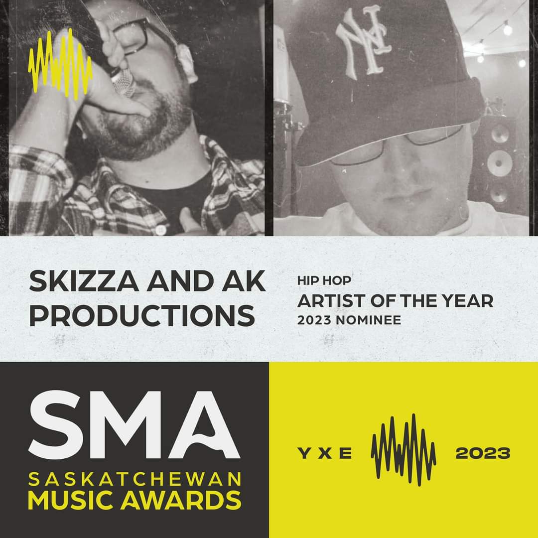 Pretty cool thing happened today! Me and the homie were nominated for a Saskatchewan Music Award. If you haven't checked out the THREE albums we released this year, this is a good reminder to do so 😜