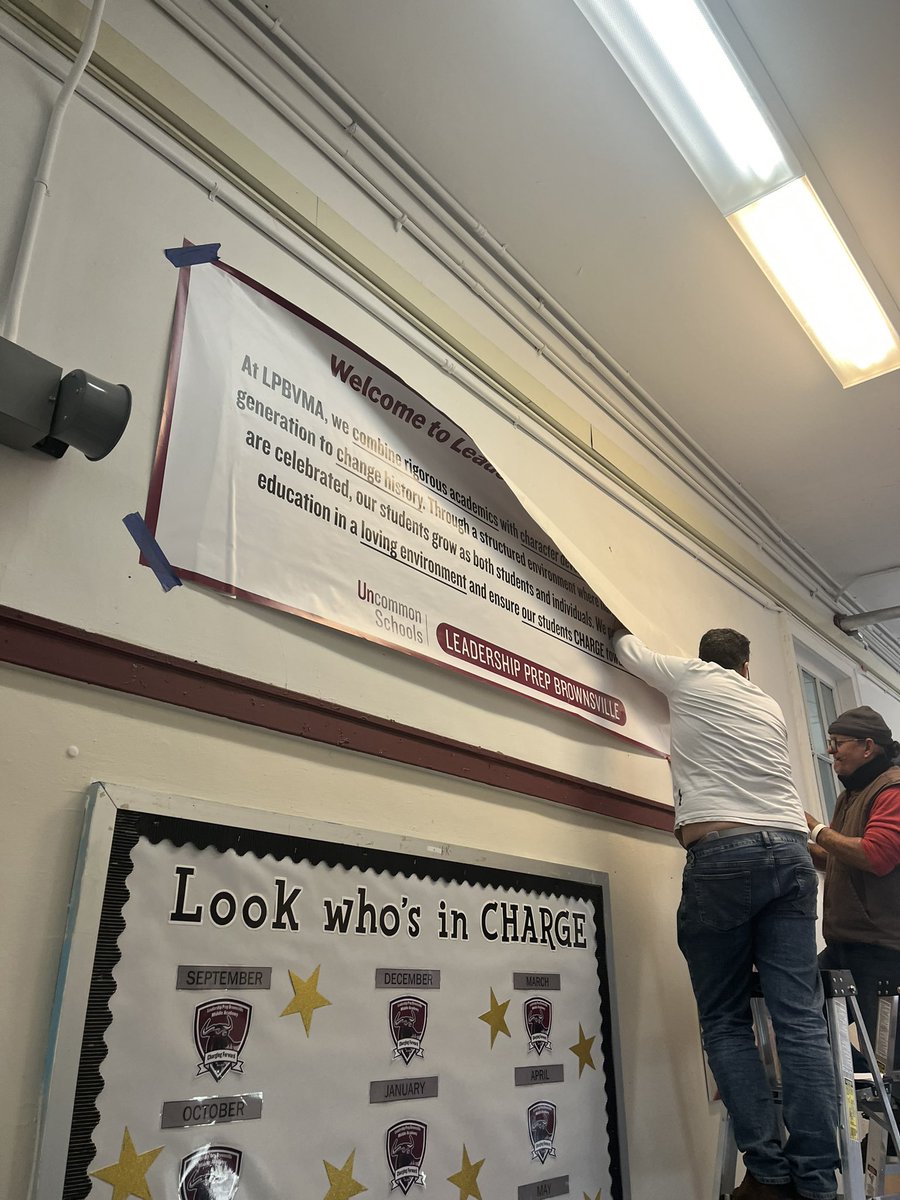 Install day at one if our middle academies