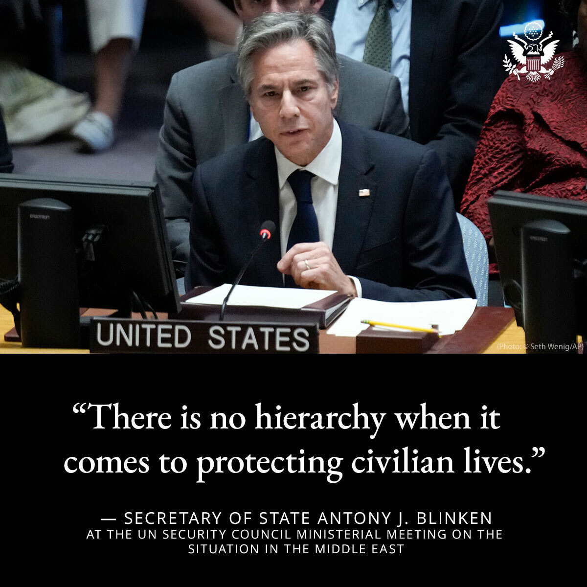 At the heart of our efforts to save innocent lives in this conflict and in every conflict, for that matter, is our core belief that every civilian life is equally valuable.