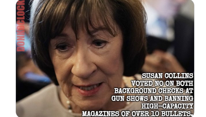 Why does a ‘well regulated militia’ need to include weapons that when fired will obliterate the human body.   Ten of the eighteen Maine shooting victims are unidentifiable.  Unidentifiable. 

Maybe Susan Collins could explain.