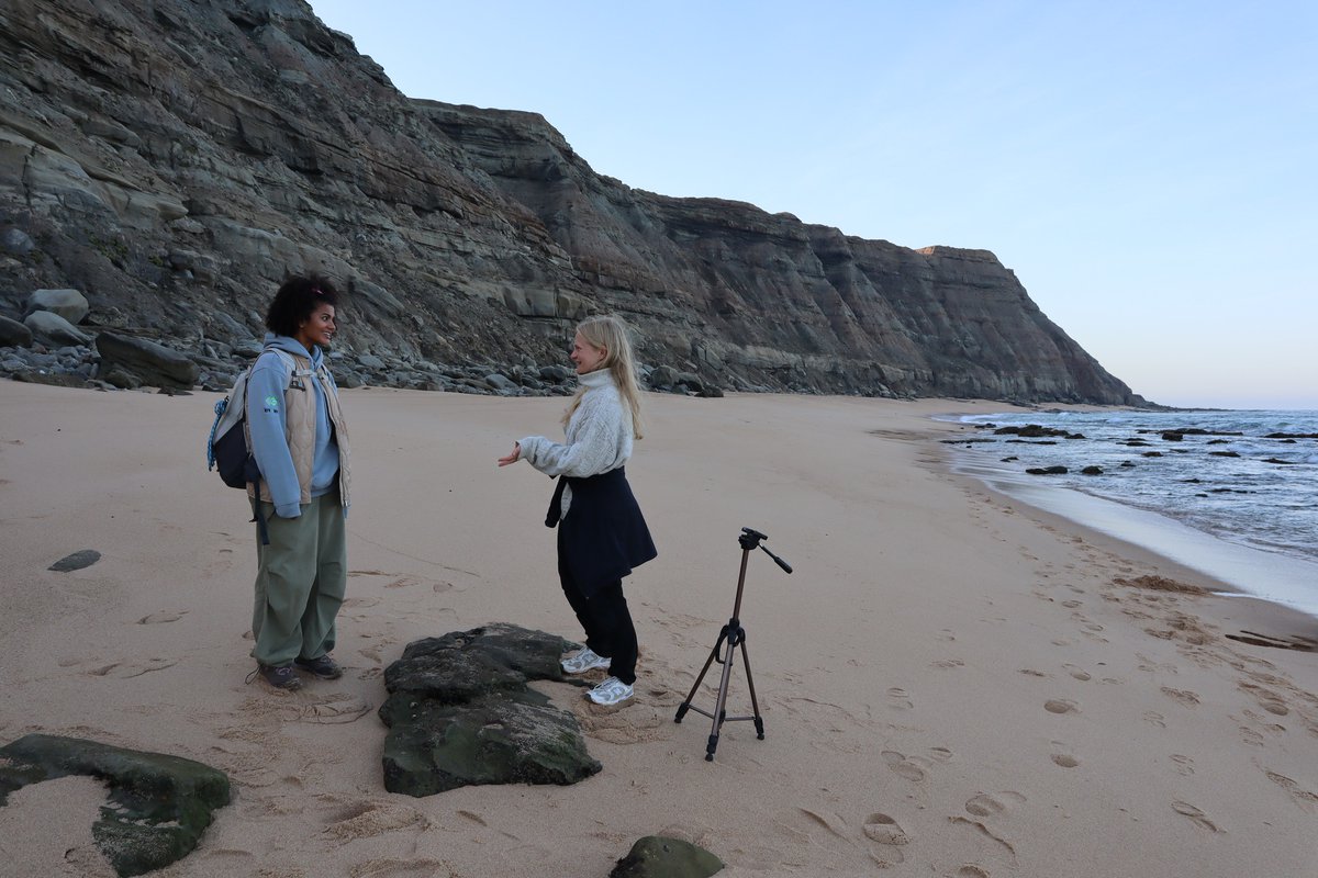 borazzz9's tweet photo. On the 11th and 12th of October, we had footage of our fieldwork, to make a documentary about the History of Planet Earth. Therefore, for two days we had a team from a Dutch production company accompany us, to record the episode relating to the Jurassic period. @ALTSHN https://t.co/TOQLgPSY0b