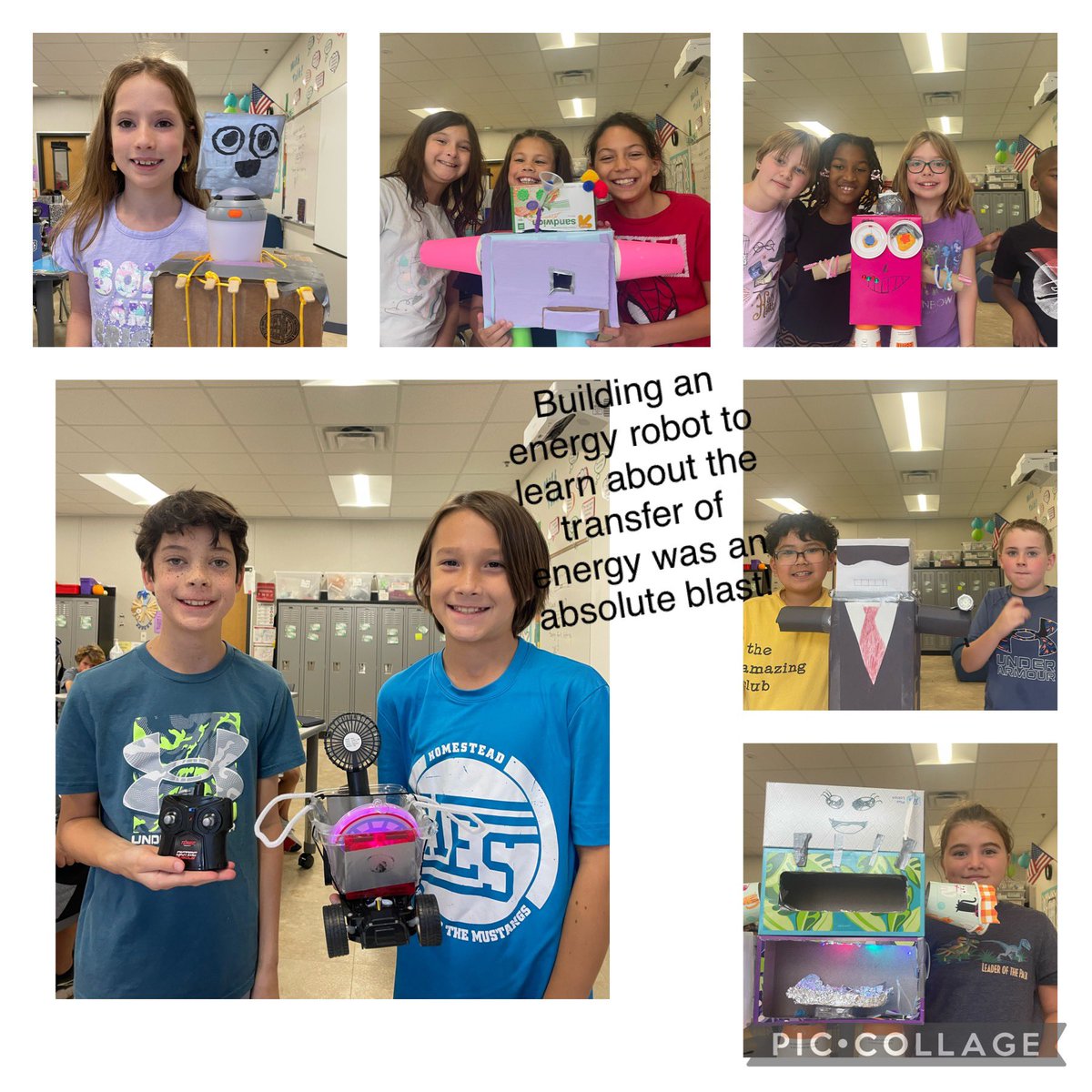 Energy robots to show the transfer of energy in 4th grade! <a href="/LISDScience/">LISD Science</a>