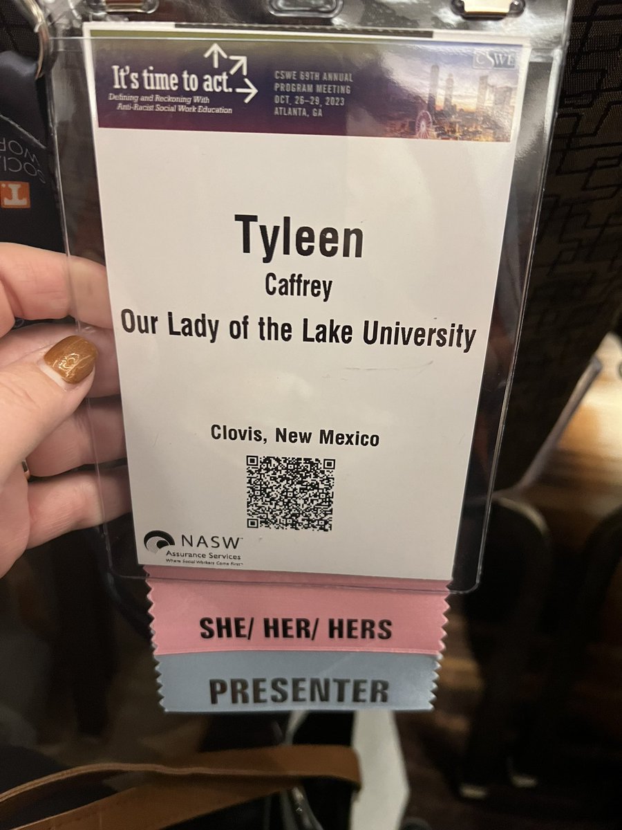 TyleenCaffrey's tweet image. Let the learning begin…

#cswe2023 #futureofsocialwork