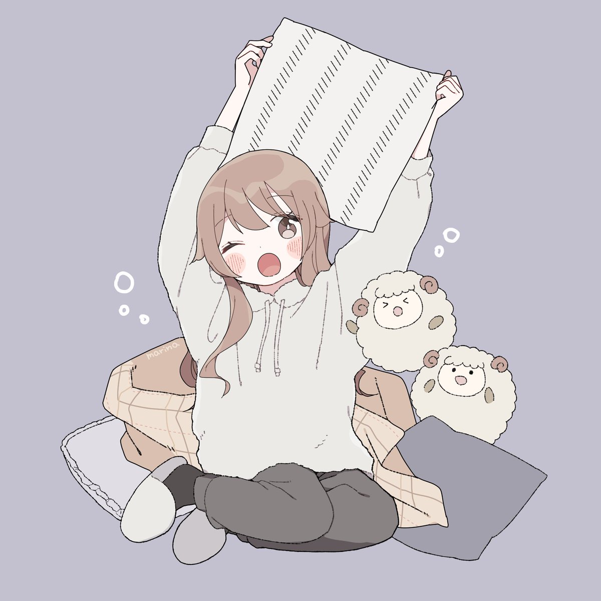 「#寒いのであたたかい絵を貼る」|毬那🌸LINE着せかえ発売のイラスト