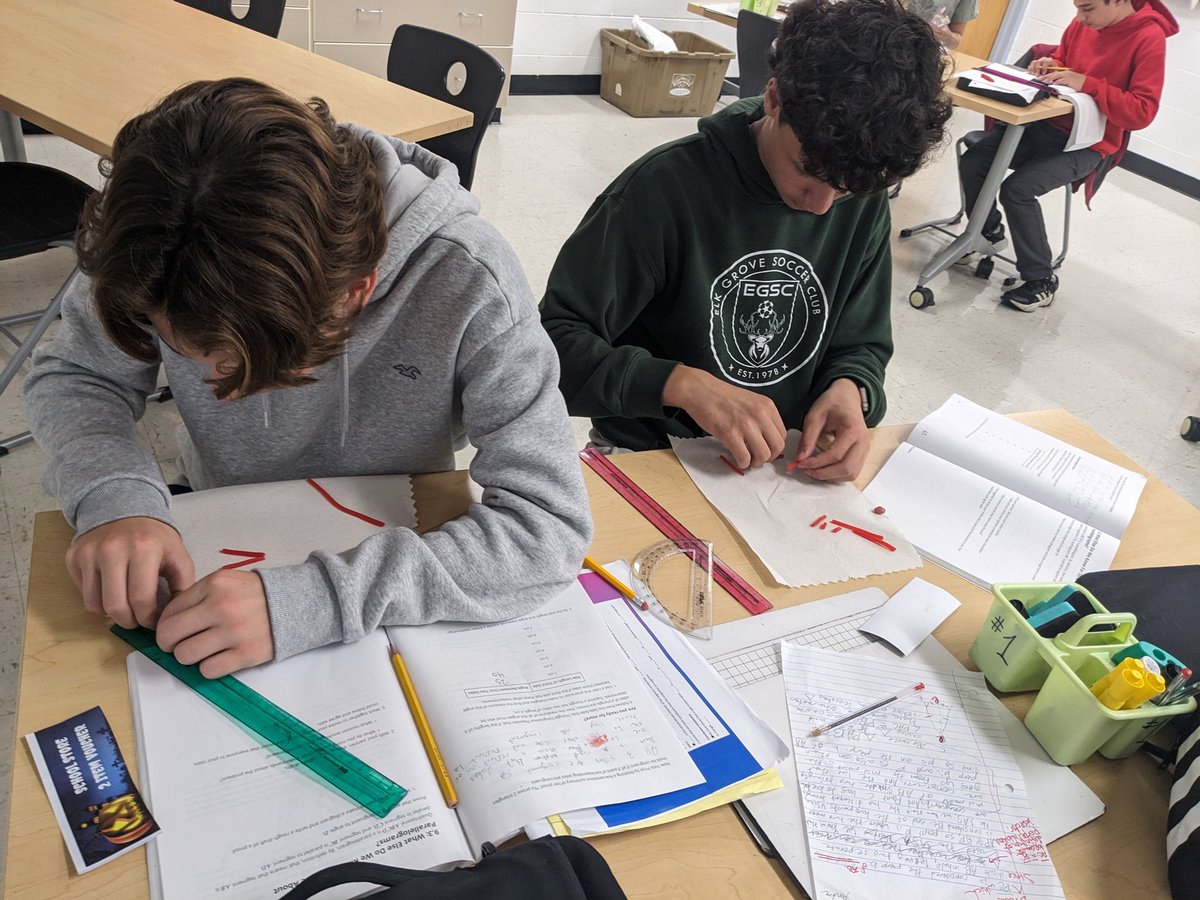 TracyGroark's tweet image. Geometry proofs are A LOT... We made them a little more fun proving SSS Triangle Congruence Theorem with Pull'N'Peel Twizzlers. #geometry #grade8 #math #IM #ccsd59 #twizzlers