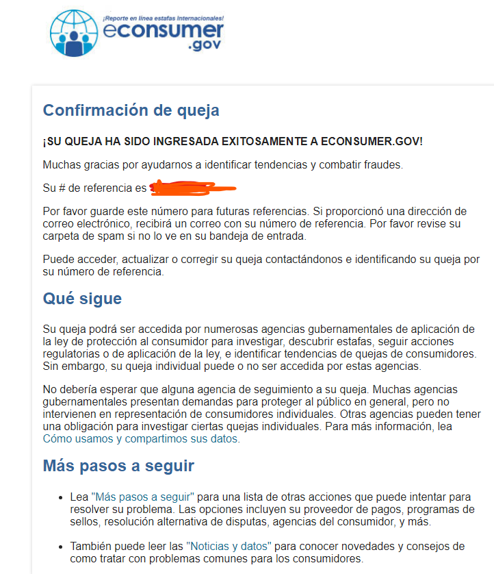 CatMoons_'s tweet photo. Como @Steam soporte no me responde ya mis tickets (solo 4 me dejaron mandar) puse una queja en #econsumer.gov que basicamente es una queja que puede ser direccionada directamente a la empresa, el @SERNAC manda a esa pagina si las compras o estafas son de paginas internacionales https://t.co/fMgsl4QsgC
