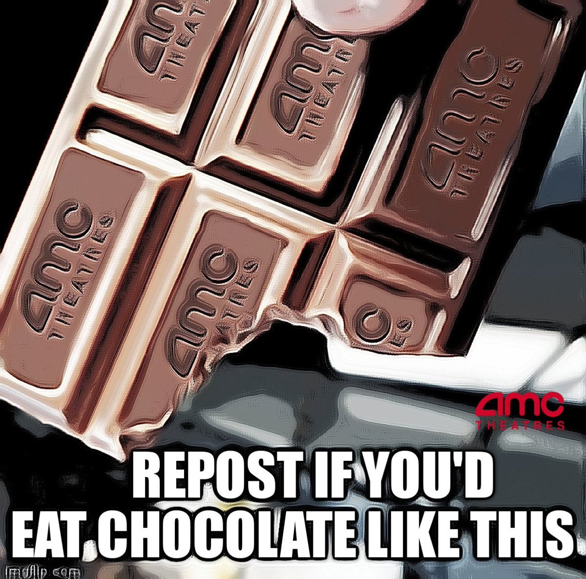 JurassicApe's tweet image. I'm pretty sure #AMCTheatres will mix it's chocolate by waterfall. 🎬🍫
#AMCNOTLEAVING $AMC