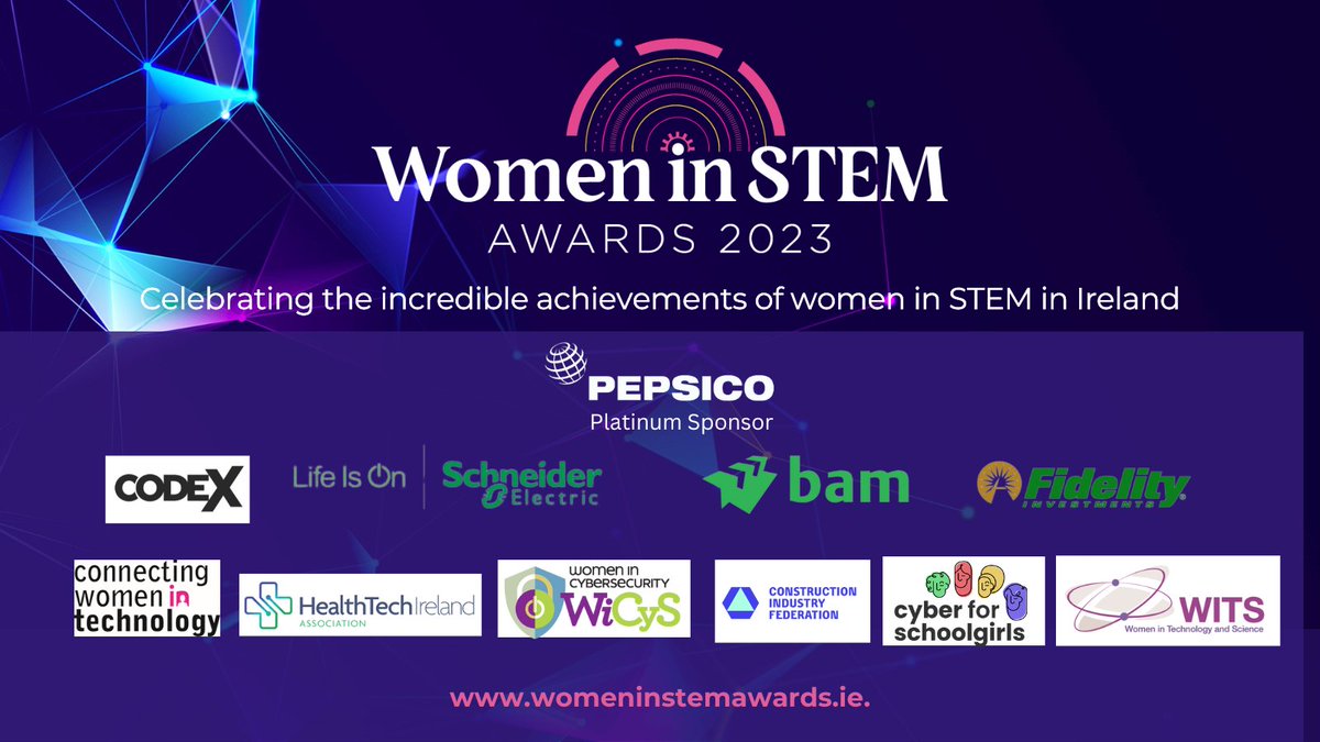 A massive thanks to our Sponsors!
 Without your generosity and dedication, this wouldn't have been possible.👏
@PepsiCo @CodexLtd @fidelity @bamukandireland @Fidelity @SchneiderUKI @CWITirl @HealthTech_IRL @WiCySorg @CIF_Ireland
@CyberForGirls @WITSIreland