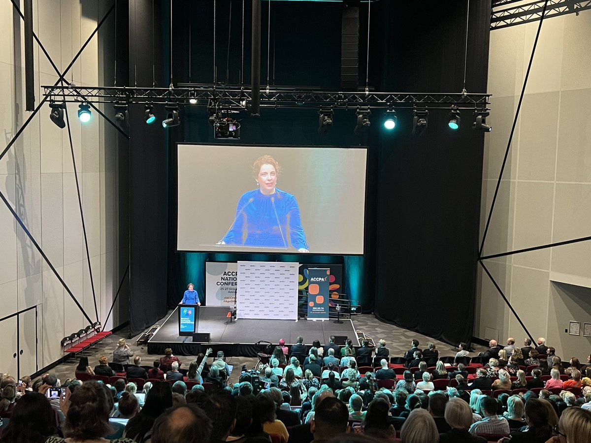 Jemma O'Hanlon AdvAPD GAICD (@jemmaohanlon) on Twitter photo Inspiring address from Minister <a href="/AnikaWells/">Anika Wells MP</a> and thank you for your kind acknowledgement of <a href="/dietitiansaus/">Dietitians Australia</a>! #ACCPANC23 #AgeOfChange Inspiring address from Minister <a href="/AnikaWells/">Anika Wells MP</a> and thank you for your kind acknowledgement of <a href="/dietitiansaus/">Dietitians Australia</a>! #ACCPANC23 #AgeOfChange