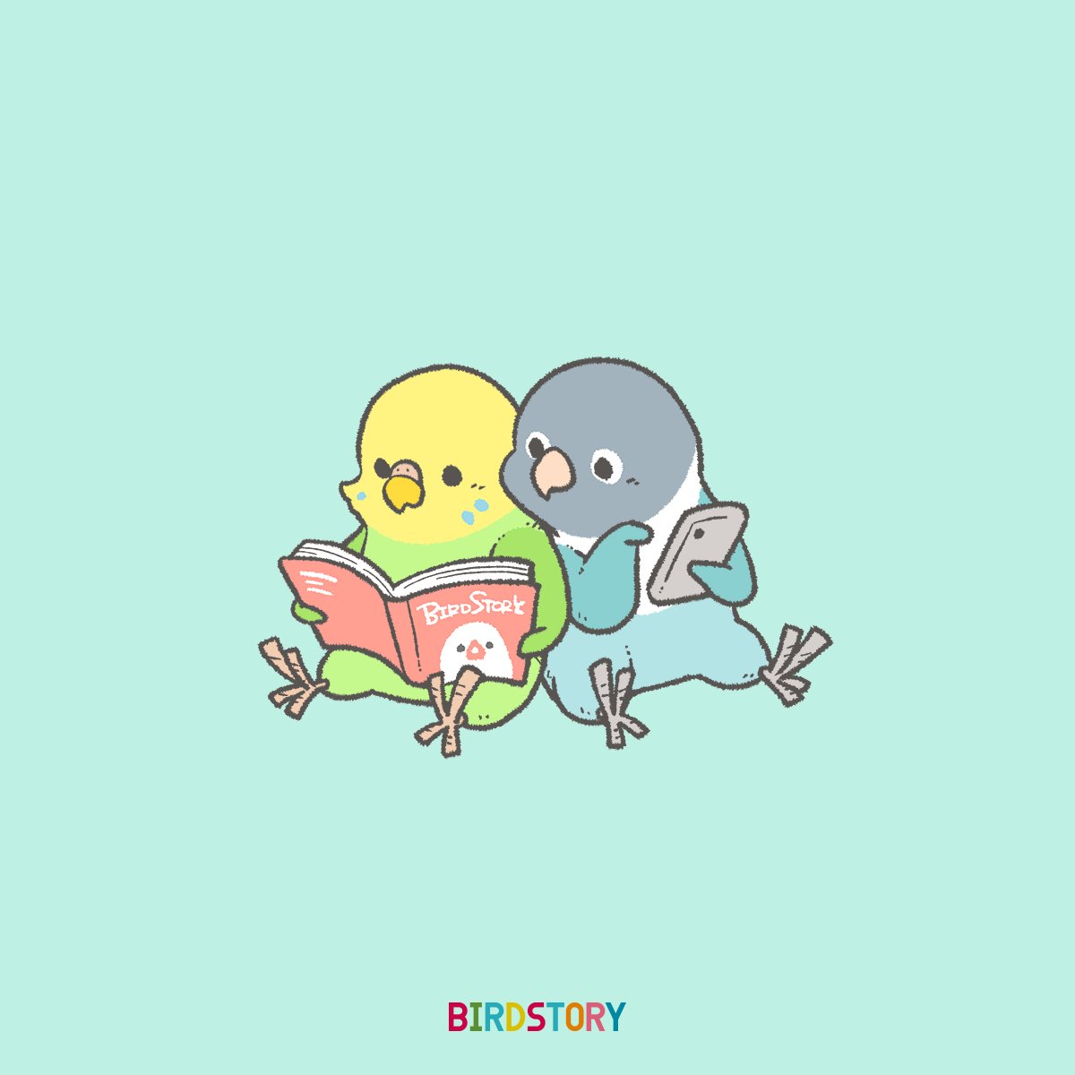 「おはようございます。 本日は10月27日、本日から11月9日までの読書週間の初日」|BIRDSTORYのイラスト