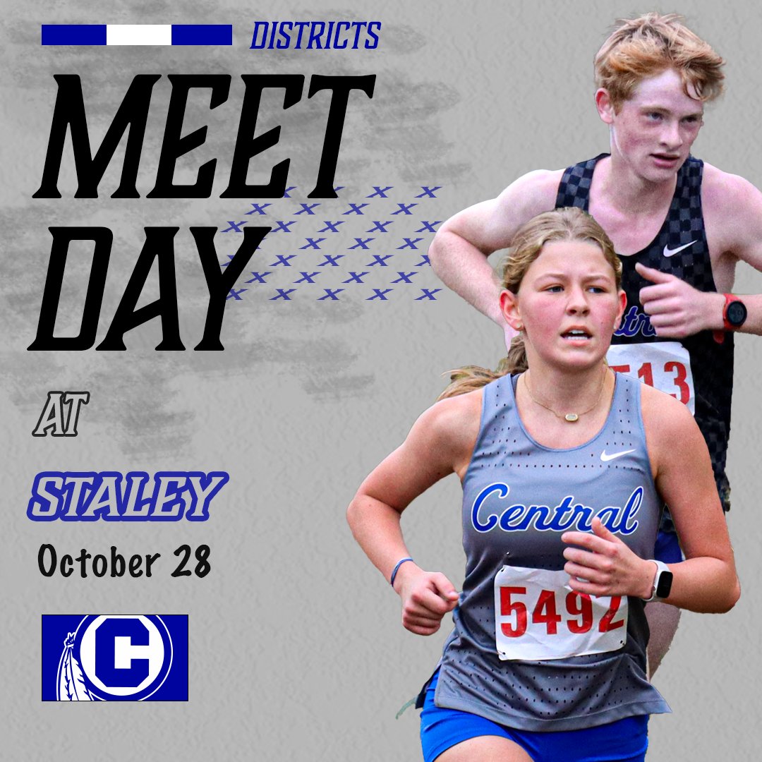 <a href="/StJoeCentralXC/">St. Joe Central XC</a> Time to see who gets to head to Gans Creek!
Central Cross Country heads to Staley to compete in district competition! Best of luck everyone! #tribeup <a href="/CHS_Indians/">St. Joe Central HS</a> <a href="/DCLau5/">David Lau</a> <a href="/SJNPSports/">News-Press NOW Sports</a> <a href="/KQ2SPORTS/">KQ2Sports</a> @TommyKFEQ <a href="/cliffnotes_pod/">Cliff Notes Podcast</a> <a href="/chsabc2015/">CHS Booster Club🌟</a>