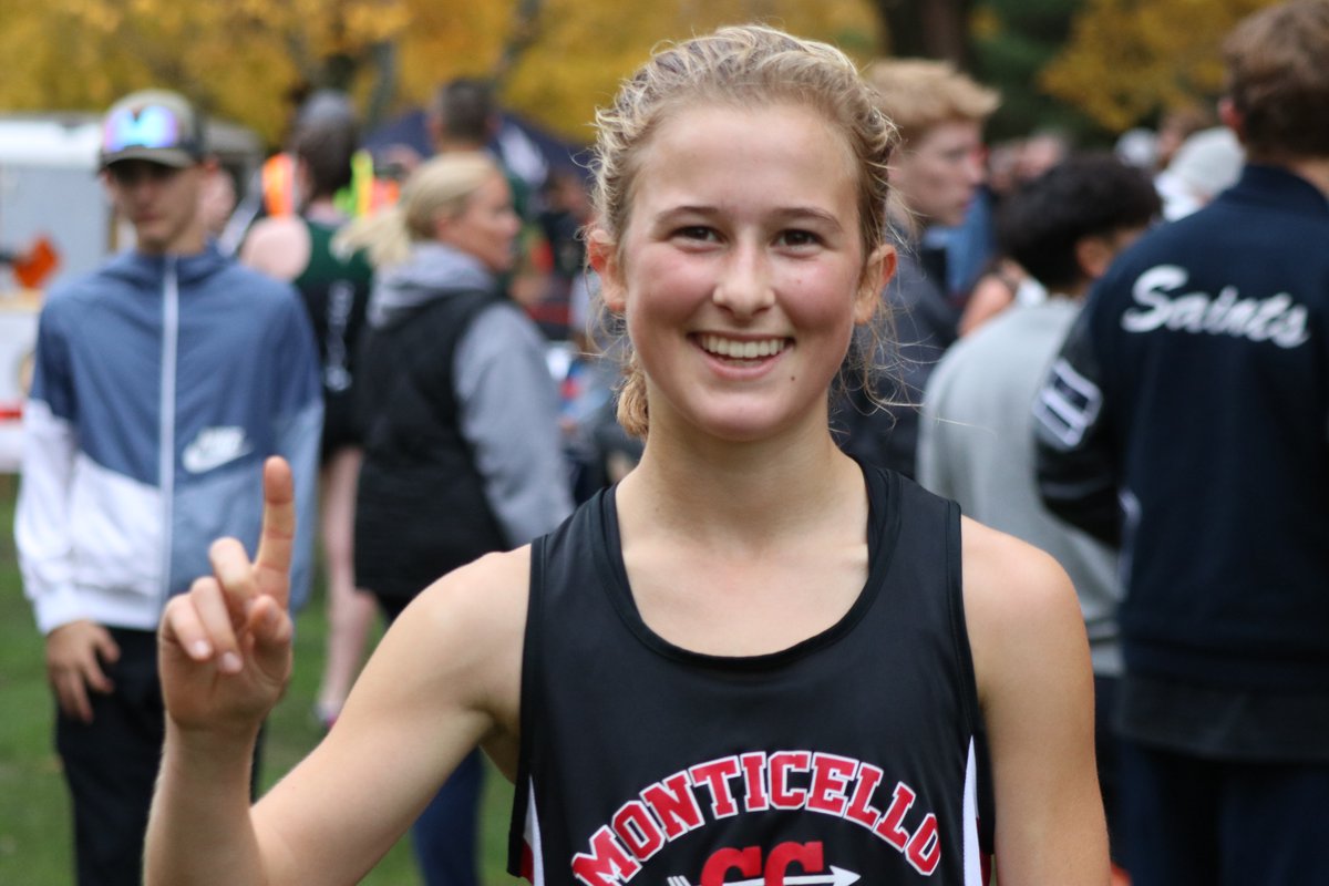 Congratulations to Isabel Mahoney who was the Section 5AA champion with a time of 18:35.1 at Princeton on Thursday, Oct. 26 and earned a trip to the state cross country meet. 📸: Jeff Hage / Monticello Times. <a href="/TimesMonticello/">Monticello Times</a> <a href="/MonticelloTime1/">Monticello Times Sports</a>