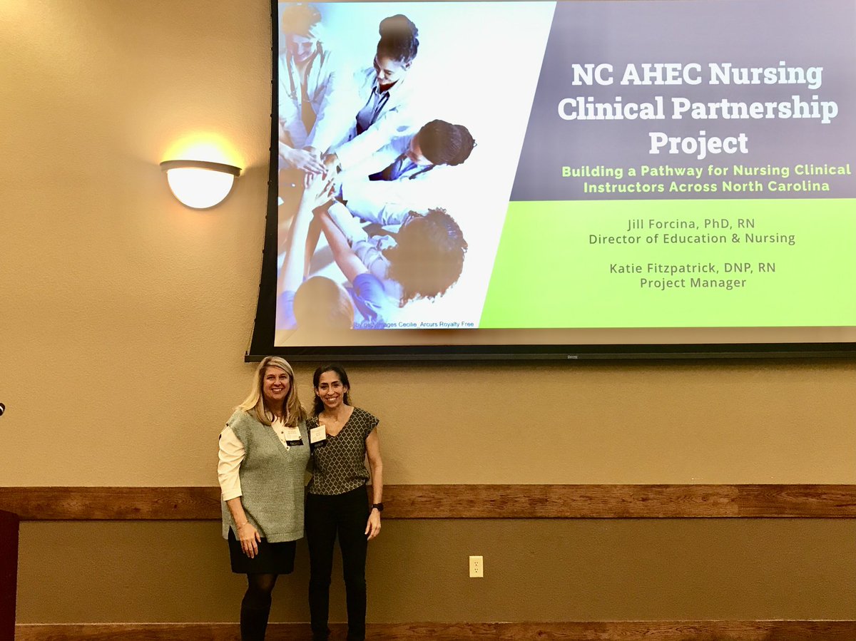 NC AHEC Clinical Instructor Partners (CIP) 
Jill Forcina &amp; Katie Fitzpatrick at the 2023 Annual NC Association of Public Health Nurse Administrators <a href="/ncahec/">NC AHEC</a> <a href="/spahec/">South Piedmont AHEC</a>