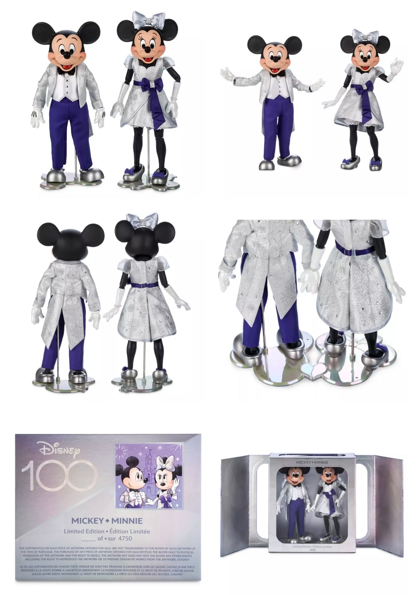 Disney100: Mickey Mouse and Minnie Mouse Limited Edition Doll Set