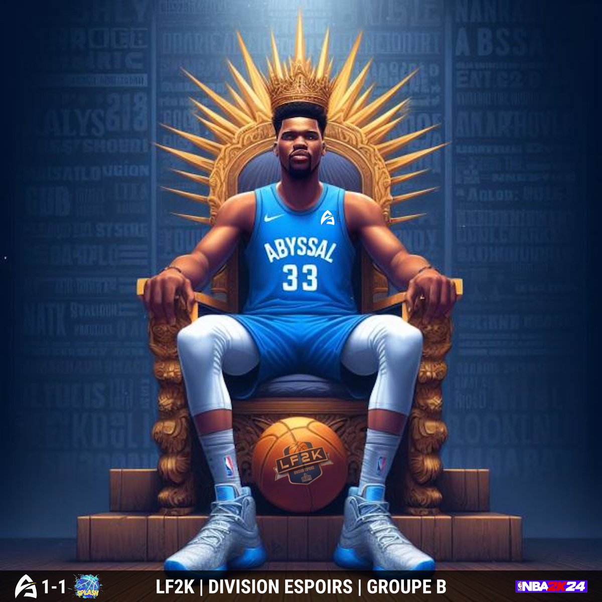 🏆<a href="/LF2K__/">LF2K</a> | Division Espoirs | <a href="/SauceLigue/">SAUCE Ligue</a>🇫🇷

1⃣-1⃣ 🆚<a href="/Splash_esport/">SPLASH</a> ➡️ tellement close🤝

On termine donc cette phase de groupe en tête de du groupe🅱️
Place aux barrages🔥

⛹️‍♂️ @kessler6x / <a href="/RichhCL_/">Richh</a> / @Kiksmrt / @Ryslo21 / <a href="/Just_Alta_/">Alta 🪶</a> / <a href="/NIcoo_1458/">Nicolas</a>⛹️‍♂️

#NBA2K24 #LetsGoABP #Back