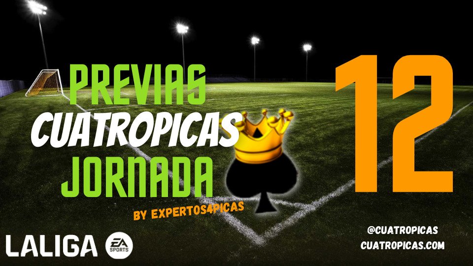 🎃🎃🎃
Léete la Previa o tendrás una jornada de miedo👻, ya está aquí la Previa de la Jornada 12 🔥🔥

La mejor previa 🚦 de los mejores expertos 👨🏻‍💻👨🏻‍💻 en <a href="/cuatropicas/">Cuatro Picas ♠️</a> 😍

Cronistas 📊 11 probables 🎯 Recomendados 🔝

Gana 🏆 tu liga con nuestra ayuda 🤓👇🏻

cuatropicas.com/2023/11/03/pre…