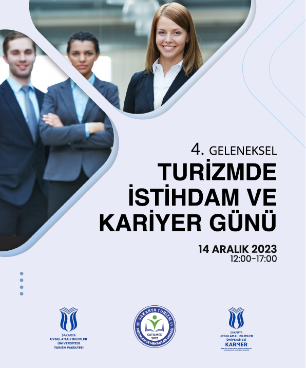 Bir gelenek haline dönüşen Turizmde İstihdam ve Kariyer Günü etkinliğimizin dördüncüsü, SUBÜ KARMER'in ( <a href="/subukariyer/">SUBÜ Kariyer Merkezi</a> ) ve SATUMED'in katkılarıyla 14 Aralık Perşembe günü gerçekleştirilecektir.