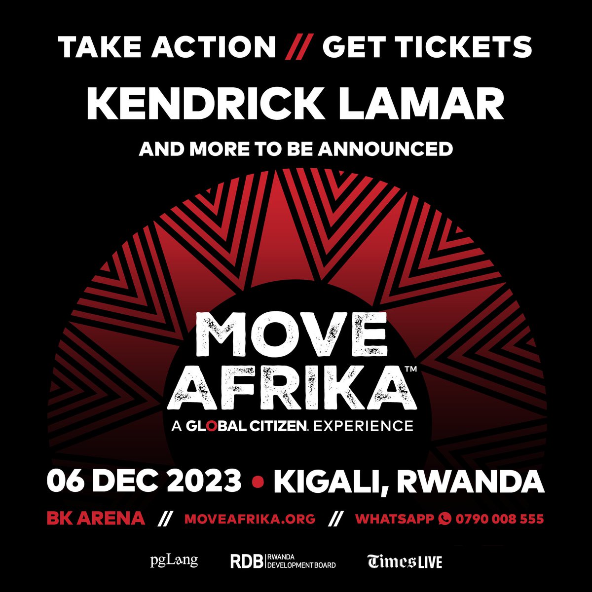 Global Citizens, grab those calendars 📆 On Dec. 6, 2023, Global Citizen is heading to Kigali, Rwanda with @kendricklamar for #MoveAfrika: Rwanda! 🇷🇼 Learn more about how you can join us: glblctzn.me/moveafrika-rwa…