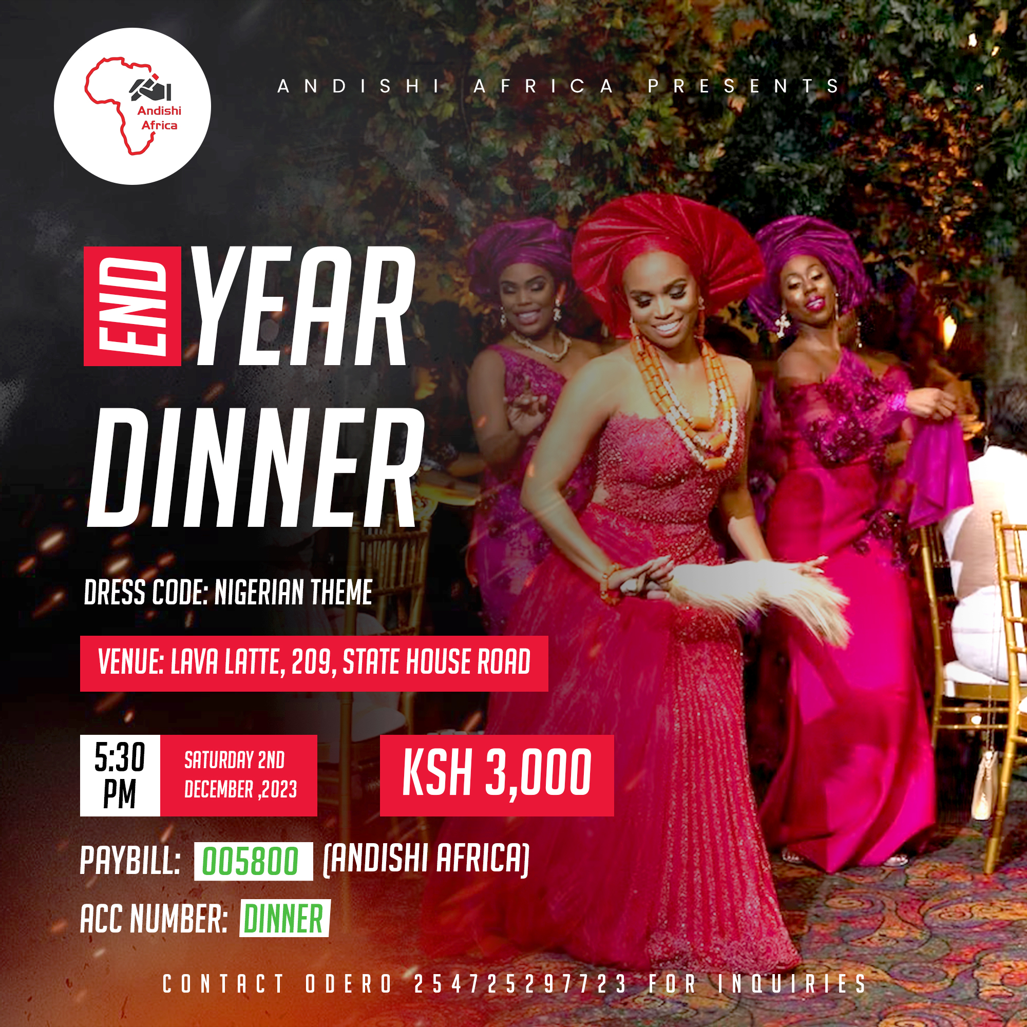 African sales dinner dress