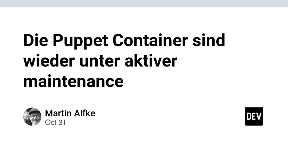 Die Puppet Container sind wieder unter aktiver Maintenance und haben zusätzlich kommerziellen Support. 
Mehr Info in unserem aktuellen Blog-Artikel: buff.ly/3Ms9mm9 

#kubernetes #containers #puppet #configurationmanagement #configmanagement