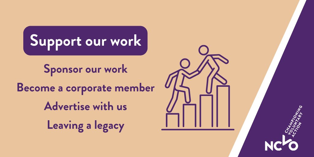 Did you know you can help us support more organisations by sponsoring our work or becoming a corporate member? Find out more about supporting the voluntary and community sector 👉 ow.ly/aAi050Q20iX #WorkWithUs