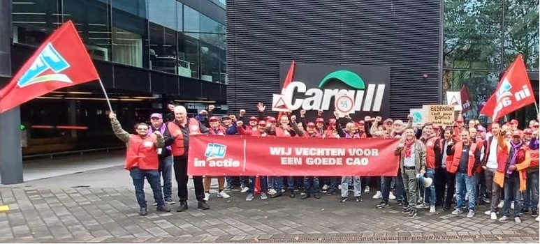 IUFglobal's tweet photo. NETHERLANDS: Following a 14 day strike by IUF affiliate FNV and its Cargill members across 5 sites in the  Netherlands, a new 2-year collective agreement has been reached with the  company. 

More here: https://t.co/8hj0SNXd5d https://t.co/lraEZovW17