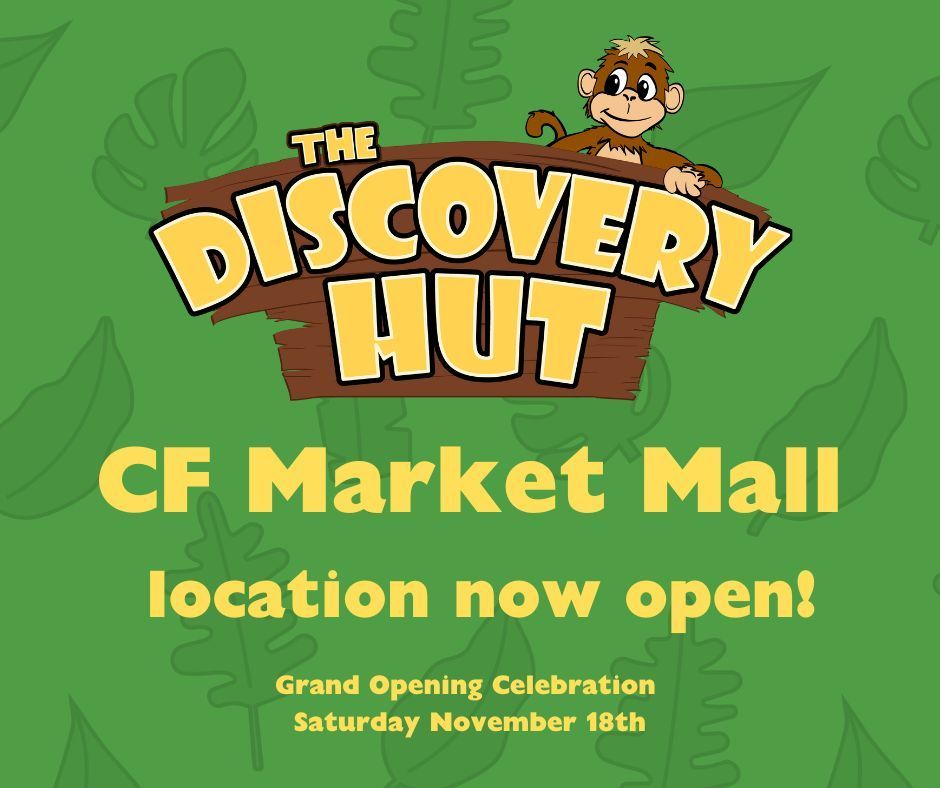 The Discovery Hut on X: We're Open!! Join us at our new Market Mall  location this Saturday, November 4th, for a live performance by local  musical duo Solatido! Come on back for