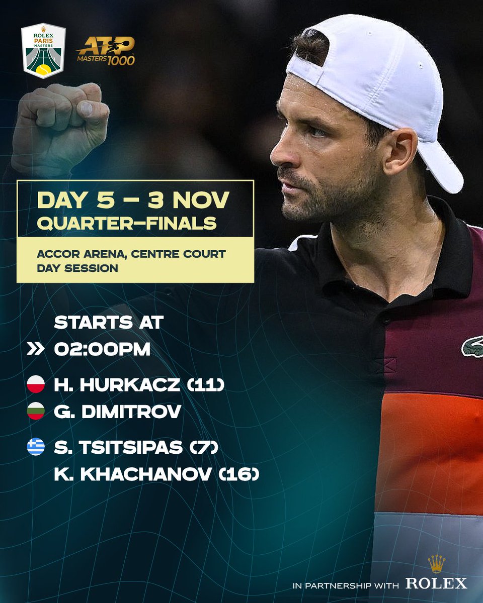 SO READY FOR THIS 💥

Full order of play on rolexparismasters.com

#RolexParisMasters | <a href="/atptour/">ATP Tour</a>