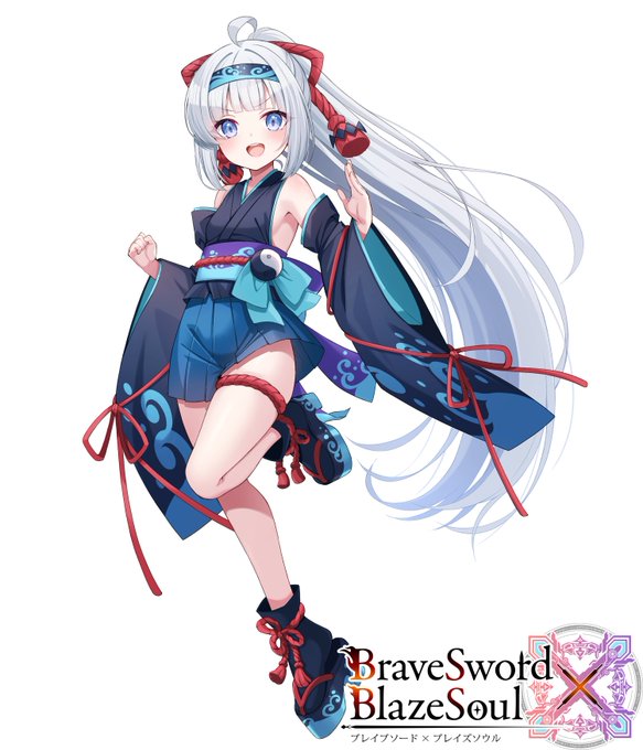 ブレイブソード×ブレイズソウル(@bra_x_bla)にて、先日更新されました12章のクエストで仲間にできるA魔剣のパドリングブレードちゃんを担当しました～!🛶
とっても健気で頑張り屋さんな良い子ですので、ぜひ可愛がってもらえると嬉しいです♪🥰
 #ブレxブレ 