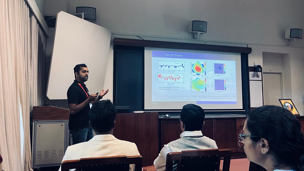 pgdeshmukhiia's tweet photo. Presenting my recent work on Segmented Mirror Telescope simulation at META2023 AT Raman Research Institute, Bangalore.
03rd Nov 2023
#meta2023
#ramanresearchinstitute https://t.co/sLCmh1tcHd