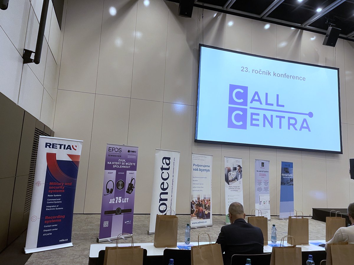 retiacz's tweet photo. 23. ročník konference CALL CENTRA je pro naši divizi záznamových systémů jistá událost v kalendáři. Tentokrát navíc na téma Lidská práce versus umělá inteligence, které je v dnešních kontaktních centrech opravdu často probírané téma a i my k němu máme co nabídnout.
#retia #redat https://t.co/zGpiFvgAPt