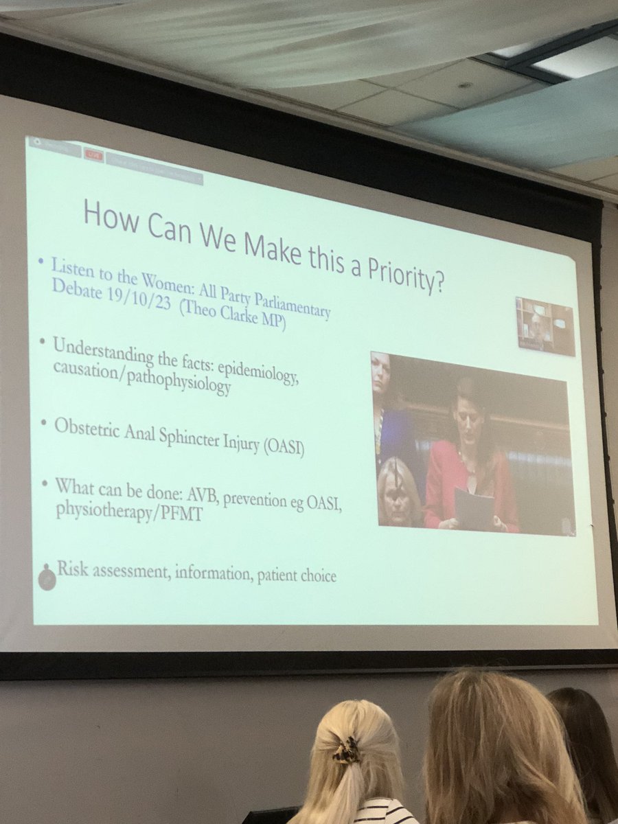 Prof Bob Freeman w the Margie Polden lecture beginning hopefully that OASIs, the need to address and prevent them, and how to support women collaboratively is being discussed at the highest levels in the UK #POGPYork2023