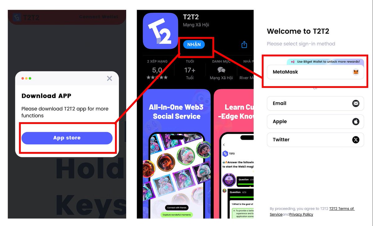 Doom_XFinance's tweet photo. AIRDOP FREE #T2T2 ĐANG LAUNCHPAD TRÊN #BITGET KHẢ NĂNG SẼ LÀ CÚ BÙNG NỔ $$$ TRONG TƯƠNG LAI !!!
Anh em chắc không còn lạ con hàng #friendtech #friendtechcode làm đình làm đám cách đây thời gian. Thì đây T2T2 dự án SocialFi có app dùng tương tự như con https://t.co/oaYjH9MWoX.
XFINANCE các kèo triệu đô cày FREE tại đây: https://t.co/FC1U5bR1qD 🚀
Trải nghiệm nghiệm ngay em này vì hoàn toàn Free và chưa được fomo như https://t.co/oaYjH9MWoX nên độ tiềm năng là khỏi phải bàn luôn
Phân bổ điểm $T có 4 phần với tổng số tiền lên tới 120.000 và cách nhận T-Point Doom sẽ hướng dẫn sau đây nhé:
Toàn bộ Rule tại đây: https://t.co/2GW8RT11i3
Hướng dẫn săn $T-Point, bắt đầu nhé anh em !!!
⚡️Bước 1: Tải APP và Connect Ví | X
Truy cập : https://t.co/oVNG4Nob1h đi đến tải APP STORE và tải nhé anh em.
Sau đó:
Connect tài khoản X => Nó sẽ bắt mình kết nối ví thì ở đây mọi người nên chọn luôn ví Bitget wallet nhé => Tải ví Bitget Wallet và làm các bước sau theo hình => Tạo ví mà lưu kyc ví lại nhớ lưu kỹ key nhé.
⚡️Bước 2: Mint One Key
Quy trở ra và chọn connect X =>cho phép truy cập ứng dụng =>chọn mint one Key =>kết nối ví bitget vừa tạo (bên này mạng base nên trước khi mint anh em chuyển ví về mạng base và tốn 1 tí ti phí thì mới mint được )=> Mint
⚡️Bước 3: Trải nghiệm DAPP
Mấy bro nào muốn chat với bất kỳ ai thì phải buy key nó mới cho chat nè, giá 1 lần buy là 0.0025 ETH mạng lưới chain Base nhé.
Vừa tương tác được thêm chain mới từ #coinbase đỡ đầu. Con này hoàn toàn tương tự https://t.co/oaYjH9MWoX nhưng quan điểm cá nhân DOOM thấy con này ngon hơn vì có token và được list sàn còn Friend chưa có token của dự án . Phần cũng chưa được ai fomo nhiều nên anh em có thể làm sớm kiếm thêm $T - Point
➡️Chúc anh em thành công nhé. ai chưa có tài khoản sàn Bitget có thể đăng ký tại đây:
https://t.co/2PEdRHS6xA
Nhất bắt tay đầu tiên là theo dõi nhóm private của XFINANCE các kèo triệu đô cày FREE tại đây: https://t.co/FC1U5bR1qD 🚀
#Airdrops #retroactive #Cryptos #BTC📷 #XFI #crypto #Airdrop #AirdropAlert #AirdropCrypto #Bitcoin📷 $BTC
