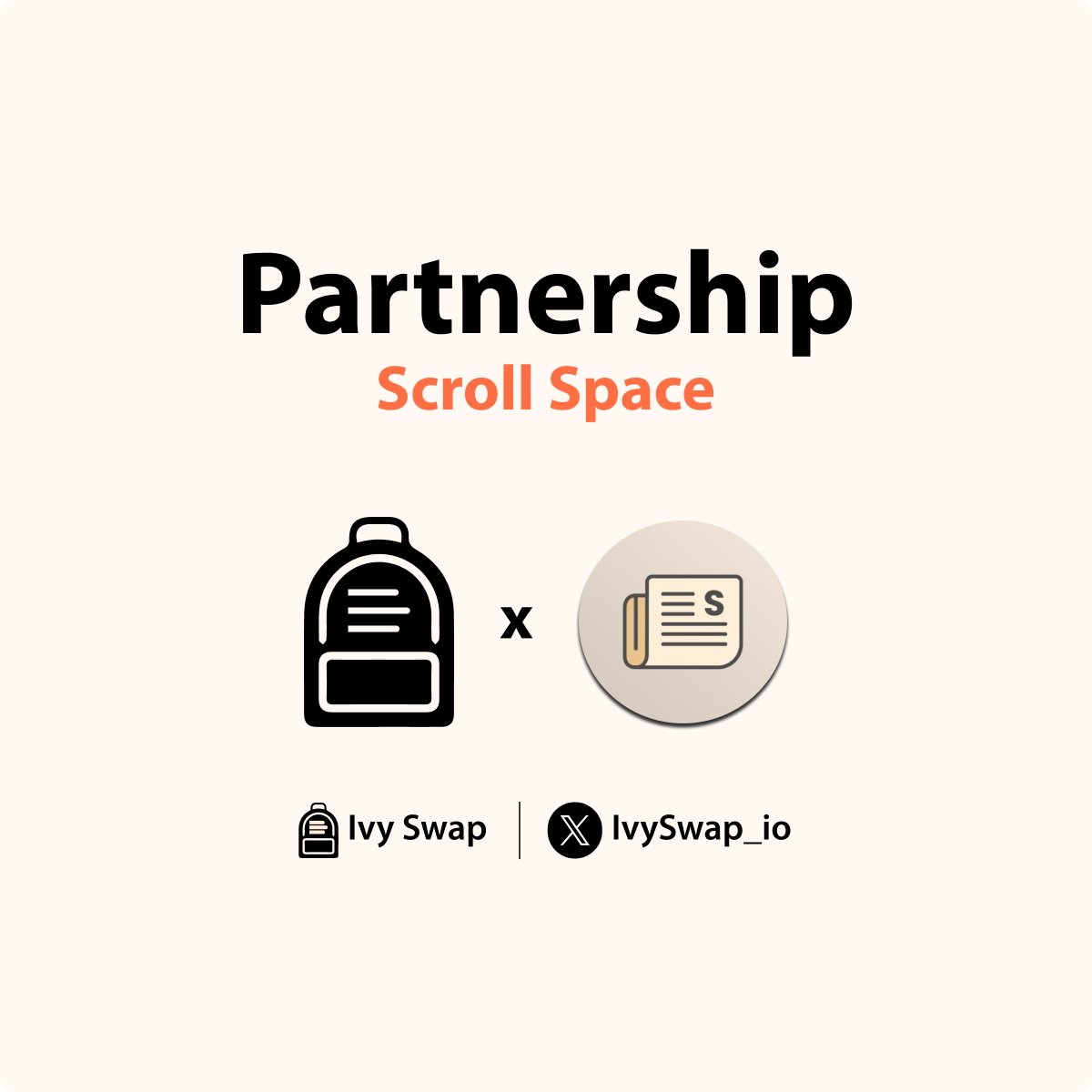 IvySwap_io's tweet photo. 📢 Exciting Partnership Alert! 📢

We're thrilled to announce that Ivy Swap and @ScrollSpaceX   are joining forces! 🤝

🚀 Get ready for a collaboration that brings you the latest news and features the most exciting projects on Scroll 📜

#IvySwap #ScrollSpace #Scroll