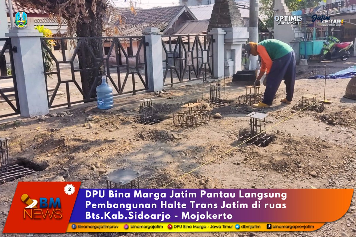 dbmjatim's tweet photo. #sobatbima ,

Guna memastikan pekerjaan berjalan lancar dan sesuai dengan standar keselamatan baik bagi pekerja dan pengguna jalan, UPT PJJ Mojokerto @dbmjatim memantau langsung pembangunan di lokasi rencana halte baru untuk bus Trans Jatim, Rabu (1/11).

https://t.co/CkRDDVsd0M https://t.co/tV1cC9z7Ka