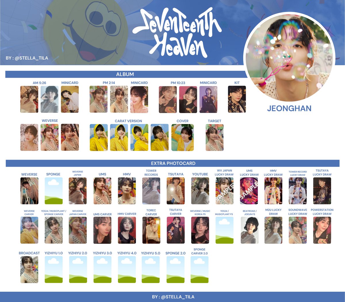 Seventeenth Heaven Member Photocard Template 95 Line : S.Coups