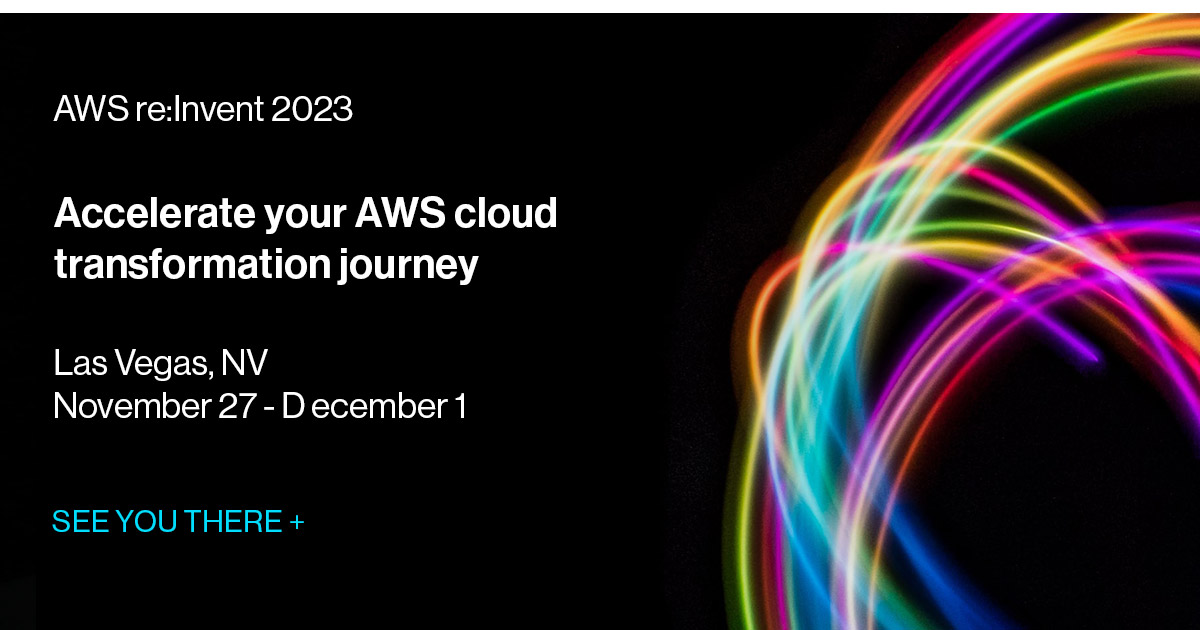 SoftwareOne's tweet photo. It’s time to take control of your #CloudTransformation journey! Join us live in Las Vegas at #AWSreInvent23 courtesy of @SoftwareOne. Our experts will be onsite &amp; ready to meet 1:1, discussing your unique #CloudNeeds: https://t.co/9LJghPAGem

@AWS_Partners https://t.co/fh37Mk5sUg