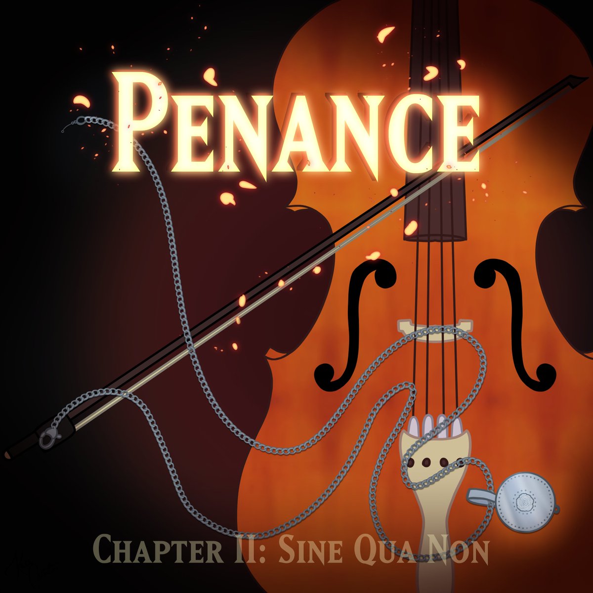 Chapter 2 Cover Illustration for Penance! A personal writing project with vampires and romance. 

You can find this and other covers here:
deviantart.com/kazziepones/ga…