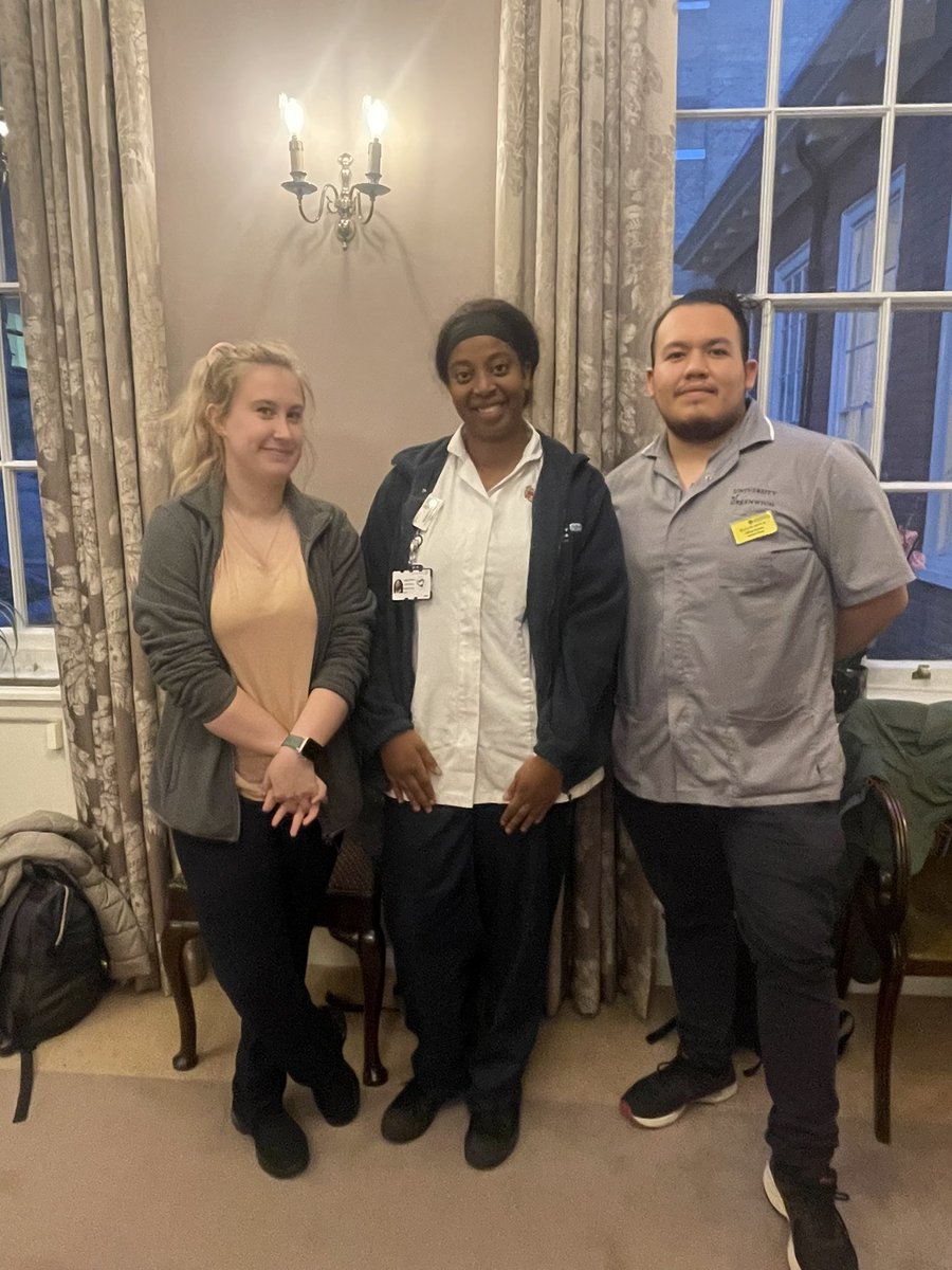 CNOBME_SAG's tweet photo. These are 3rd year @KingsCollegeNHS nursing students; Charlotte &amp; Aaliyah from @LSBU and Yitzhak from @UniofGreenwich they are our future #nurses Thank you for supporting us at  @CNOBME_SAG 22 year celebration https://t.co/1F34bld8mc