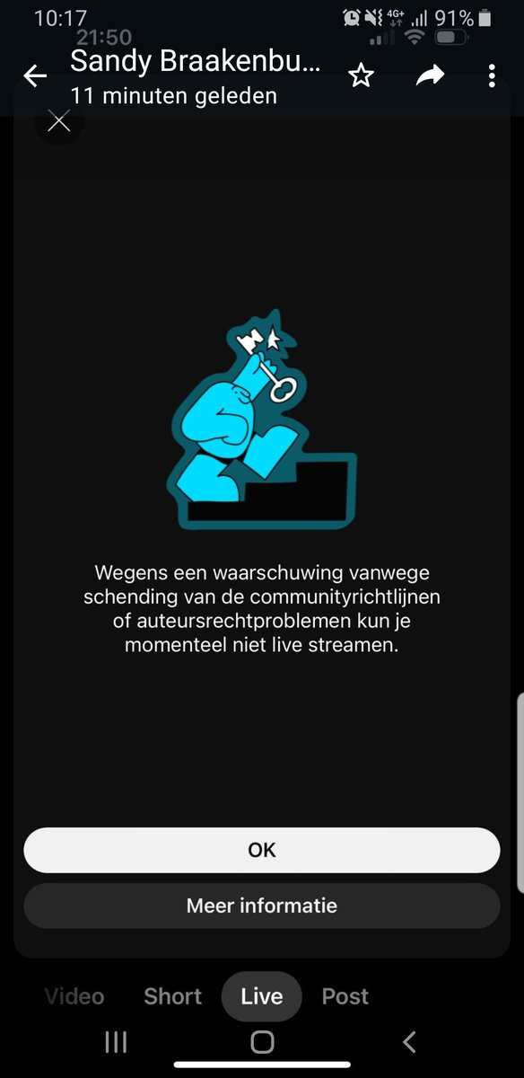 andalu_nl's tweet photo. @TeamYouTube @TeamYouTube The love is still blocked, here is another screenshot, the appeal against this warnong was honoured yesterday https://t.co/cG8h01cWvv